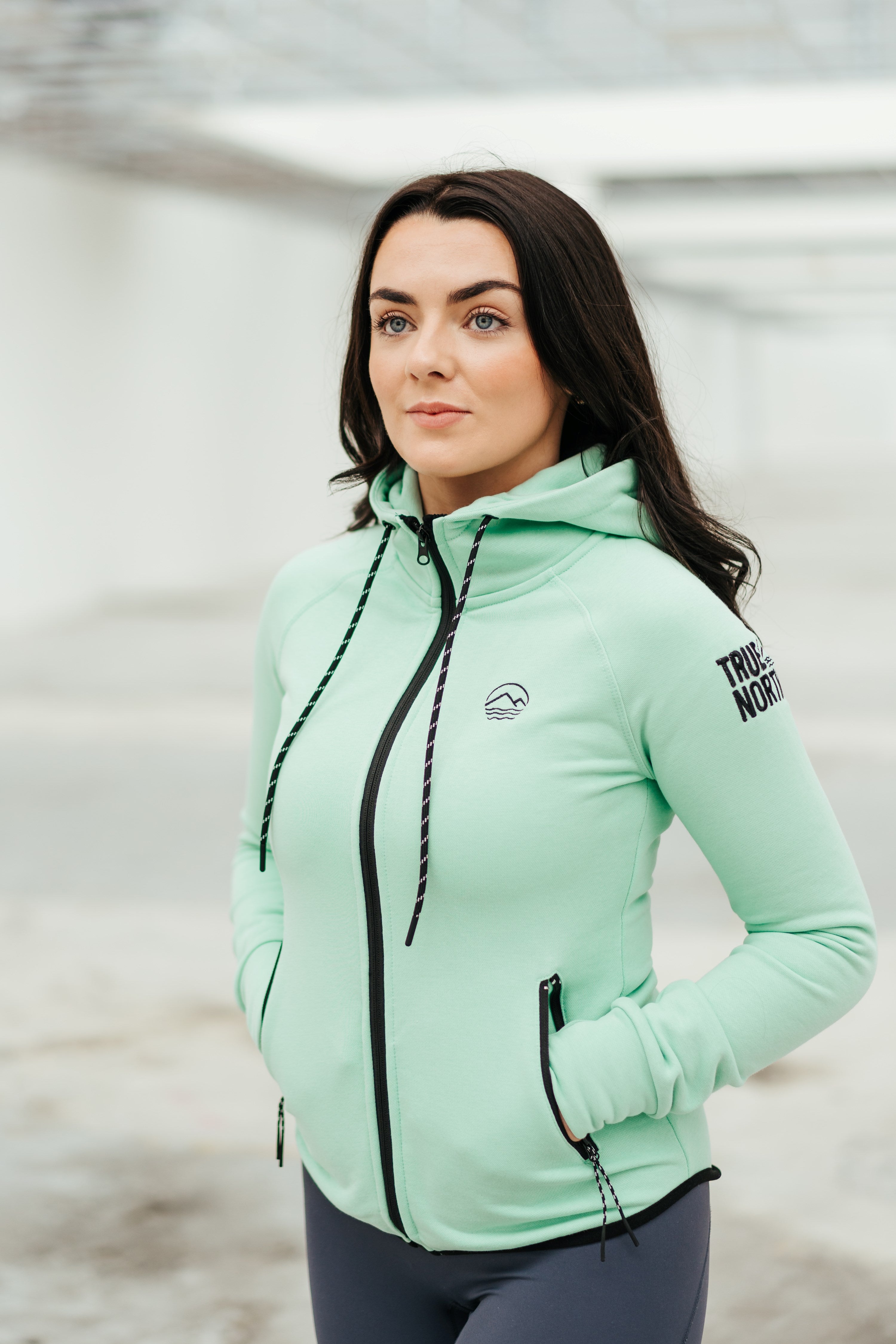 Mint green outlet womens hoodie